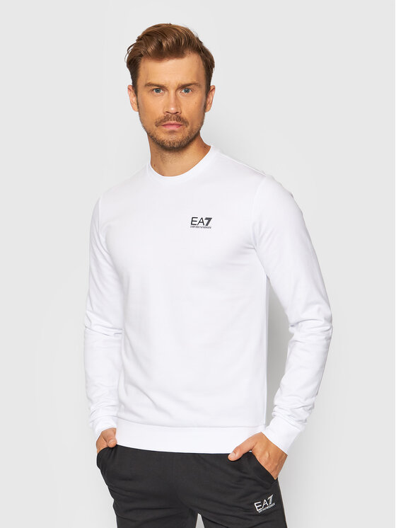 EA7 Emporio Armani EA7 Emporio Armani Sweatshirt 8NPM52 PJ05Z 1100 Weiß Regular Fit