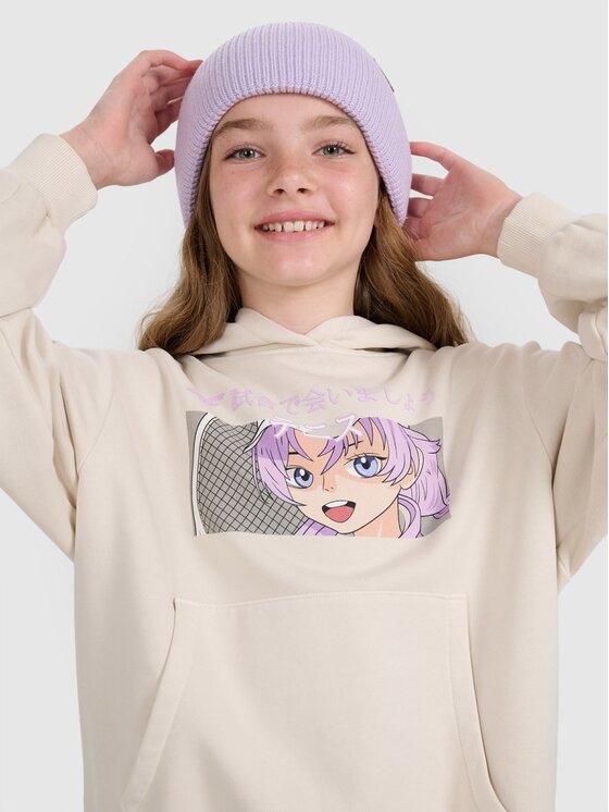 4F 4F Felpa 4FJRAW25TSWSF2294-11S Bianco Oversize