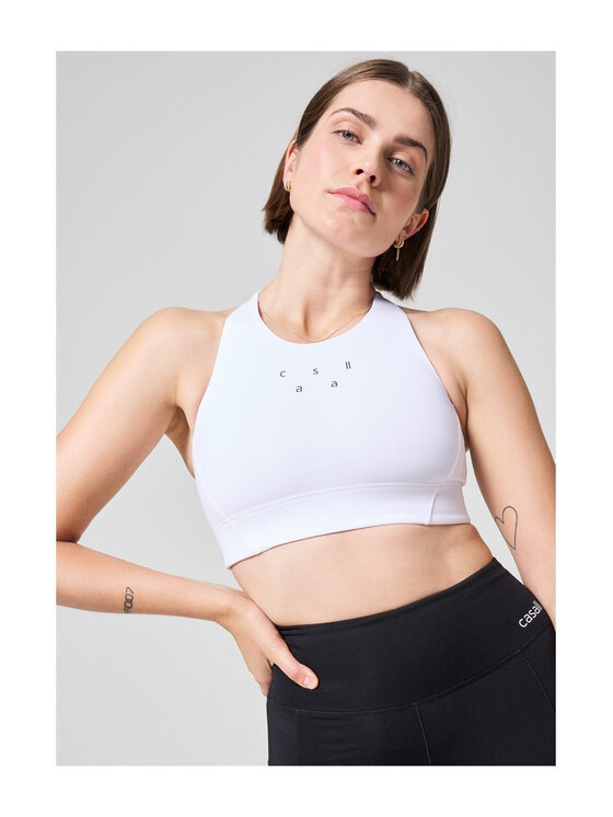Casall Casall Biustonosz sportowy Iconic Longline Sports Bra Biały