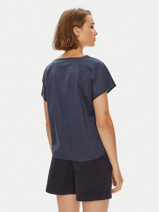 Mustang Mustang T-Shirt Elsberry 1015086 Granatowy Relaxed Fit