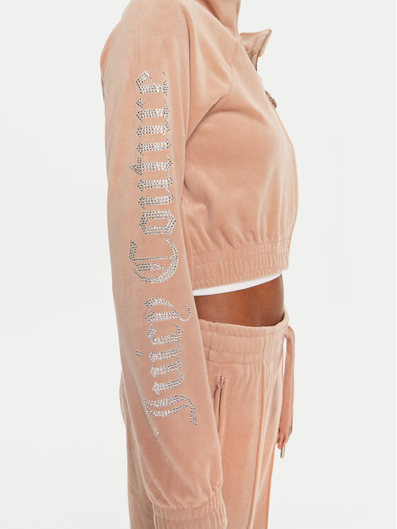 Juicy Couture Juicy Couture Mikina Tasha JCWCT24305 Béžová Slim Fit