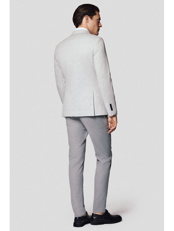 Lancerto Lancerto Marynarka Budoni MA131125000007 Szary Slim Fit