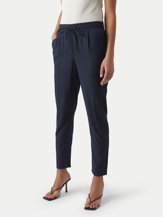 Vero Moda Vero Moda Kalhoty z materiálu Jesmilo 10279691 Tmavomodrá Regular Fit