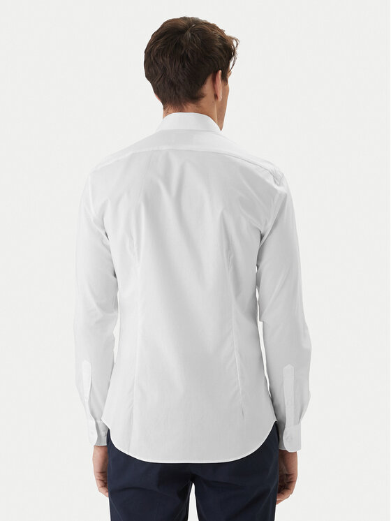 Tommy Hilfiger Tommy Hilfiger Koszula MW0MW38347 Biały Slim Fit