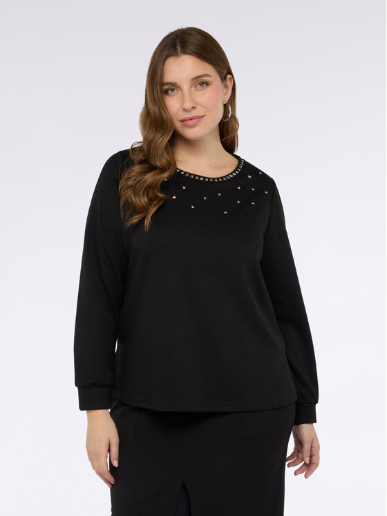 Fiorella Rubino Fiorella Rubino Bluza G869L009058N033 Czarny A-Line Fit