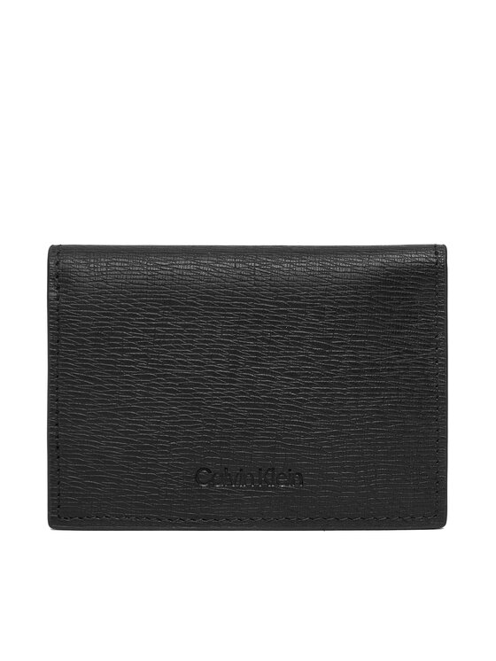 Calvin Klein Calvin Klein Didelė Vyriška Piniginė Saffiano Billfold W Card + Coin LV04D1074G Juoda