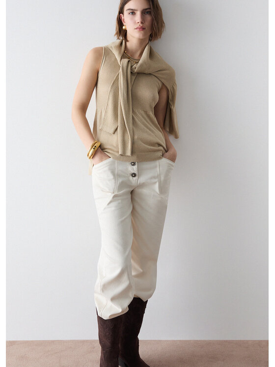 Liu Jo Liu Jo Maglione WF6180MS46JA4357 Beige Regular Fit