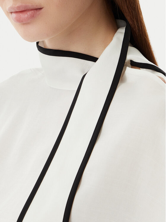 KARL LAGERFELD KARL LAGERFELD Bluza B2W11015 Kremna Loose Fit