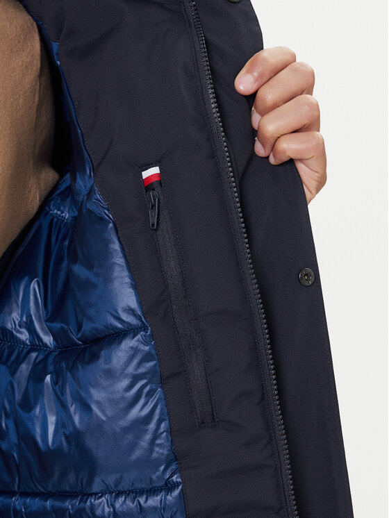 Tommy Hilfiger Tommy Hilfiger Демісезонний плащ MW0MW41362 Cиній Regular Fit