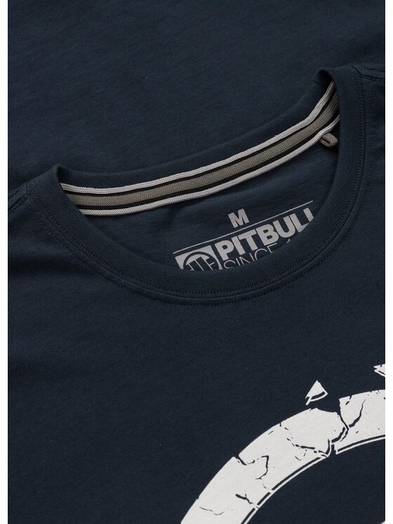 PITBULL PITBULL T-Shirt Koszulka męska SCRATCH XS Granatowy Regular Fit