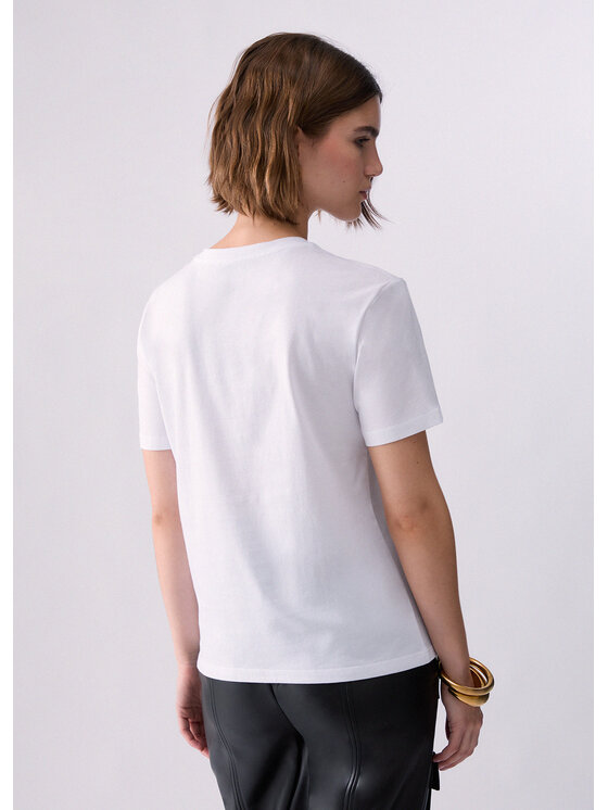 Liu Jo Liu Jo T-Shirt WF6079JS923Q9698 Biały Regular Fit