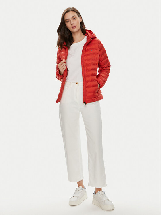 Tommy Hilfiger Tommy Hilfiger Bunda pro přechodné období WW0WW38927 Červená Regular Fit