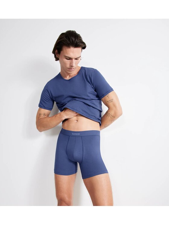 Triumph Triumph Podkoszulek sloggi men EVER Ease O-Neck Granatowy Regular Fit