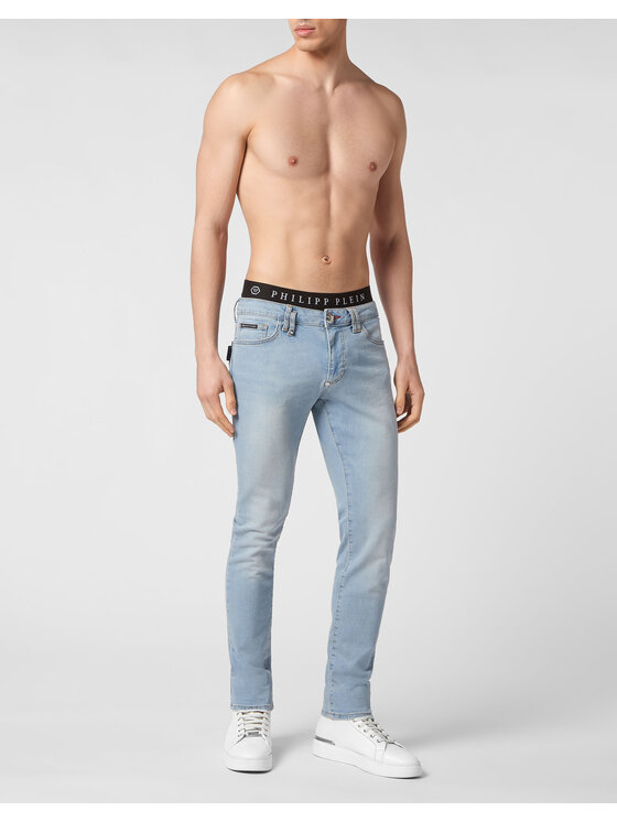 PHILIPP PLEIN PHILIPP PLEIN Džínsy 67 Modrá Slim Fit