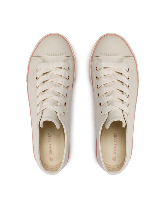 Jenny Fairy Jenny Fairy Sneakers aus Stoff WSS21009-01 Beige