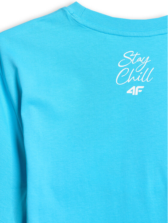 4F 4F T-shirt SUMMER CODE Blu Regular Fit