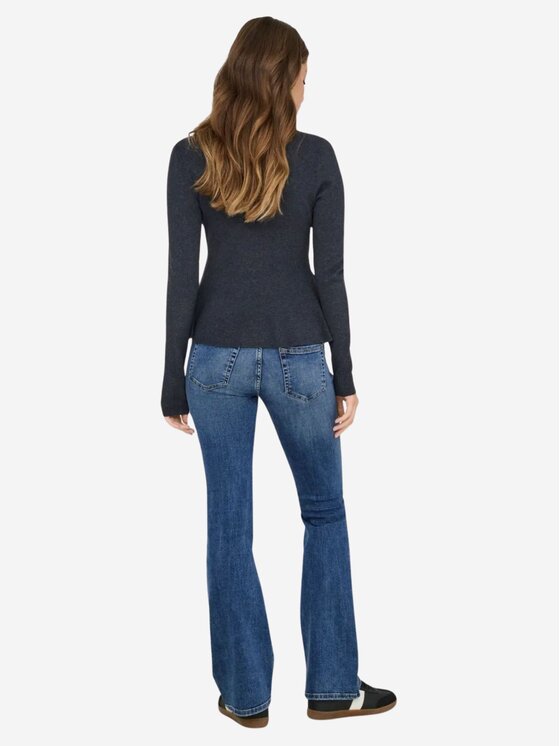 ONLY ONLY Τζιν ONLBLUSH JEANS MW FLA RHINESTONE Μπλε Flared Fit