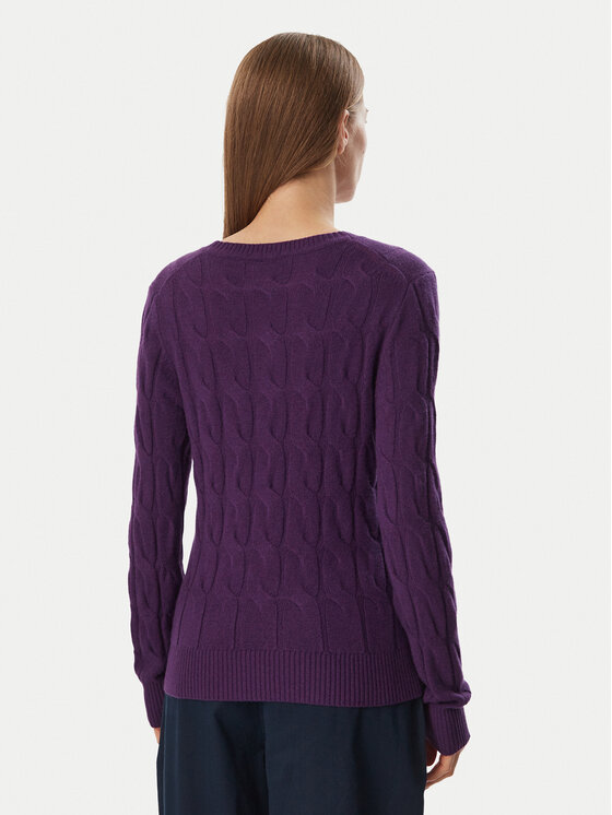 Tommy Hilfiger Tommy Hilfiger Pulover WW0WW43586 Vijolična Regular Fit