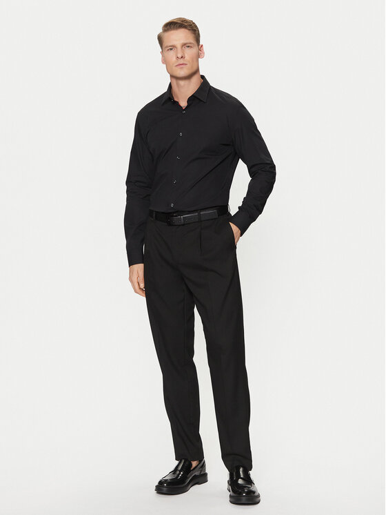 HUGO HUGO Hemd Koey 50534124 Schwarz Slim Fit