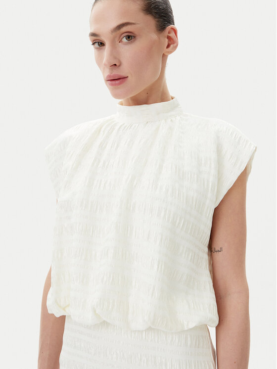 Bruuns Bazaar Bruuns Bazaar Kokteilinė suknelė Pentzia Malisa BBW4432 Balta Regular Fit