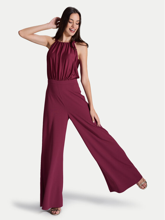 Swing Swing Jumpsuit 3AI00100 Dunkelrot Regular Fit