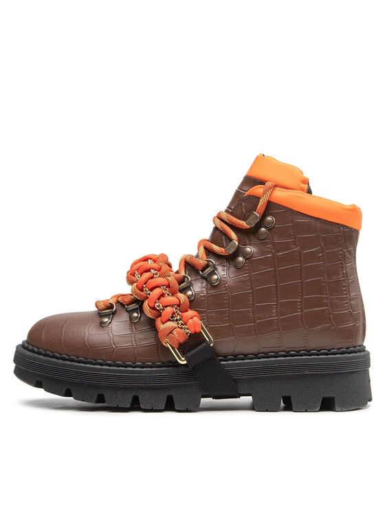 PINKO Pinko Trapery Zenzero Scarpa AI 22-23 BLKS1 1H2134 A07K Brązowy