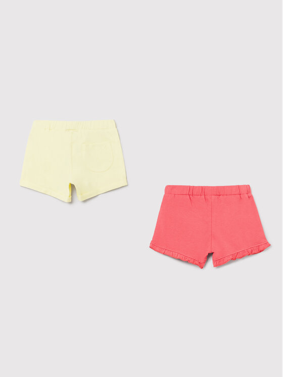 OVS OVS 2er-Set Sportshorts 1496142 Gelb Regular Fit