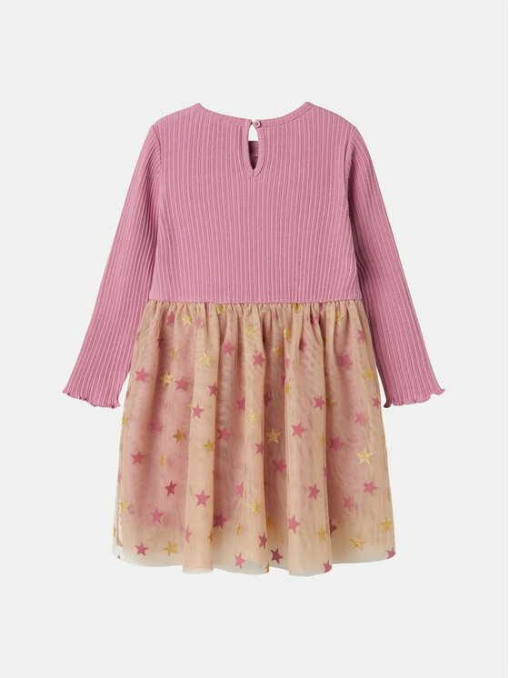 NAME IT NAME IT Sukienka codzienna 13236039 Różowy Regular Fit