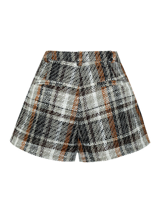 Magda Matyja Magda Matyja Szorty materiałowe GRETA SHORTS Szary Regular Fit
