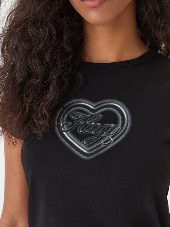 HUGO HUGO T-särk Dichroma_B 50560769 Must Slim Fit