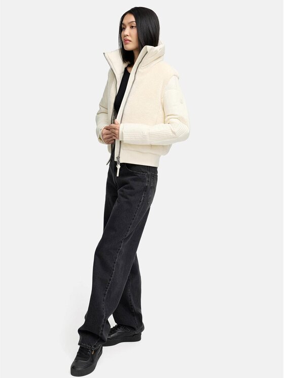 Navahoo Navahoo Kurtka zimowa Teddyzone Biały Regular Fit