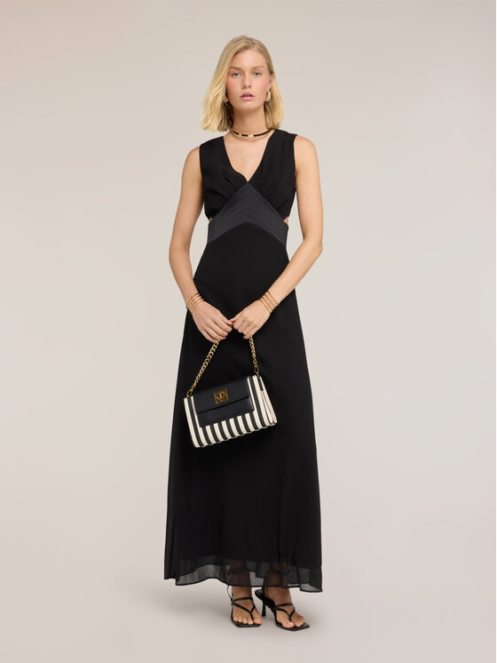 Motivi Motivi Abito da sera 7010Q003546N033 Nero Flare Fit