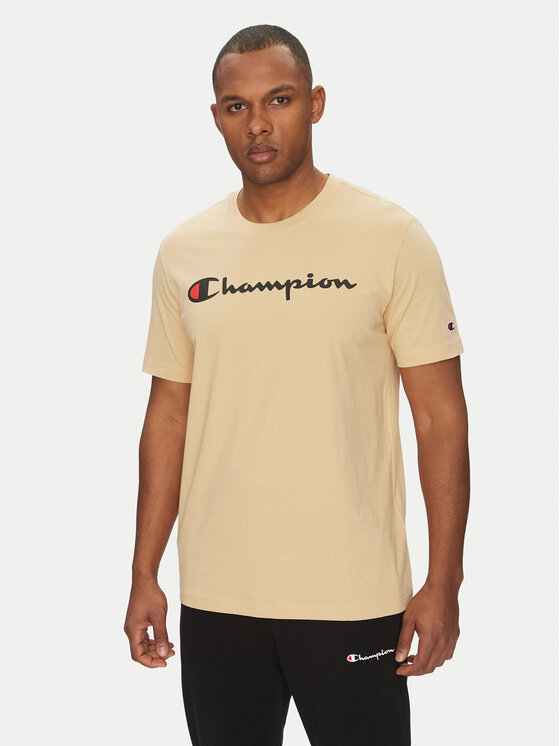 Champion Champion T-Shirt 220256 Beżowy Regular Fit