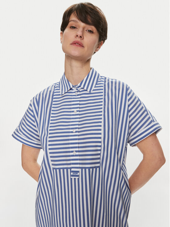 JOOP! JOOP! Rochie tip cămașă 30041716 Albastru Loose Fit