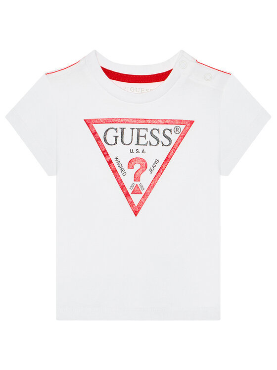 Guess Guess Tričko L73I55 K8HM0 Biela Regular Fit