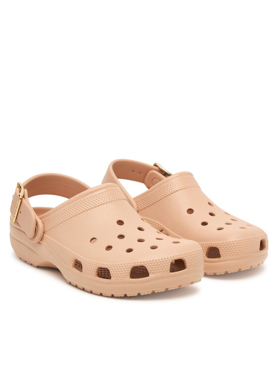 Crocs Crocs Παντόφλες Classic Metallic Buckle Clog 213543 Ροζ