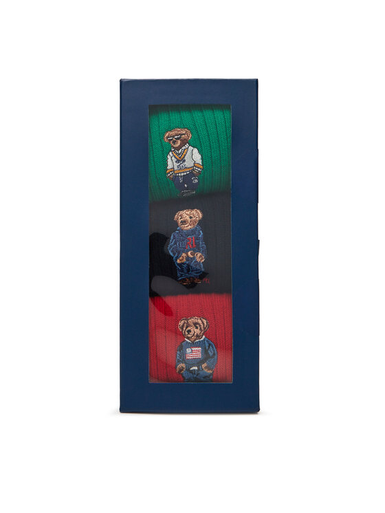 Polo Ralph Lauren Polo Ralph Lauren Комплект 3 чифта дълги чорапи мъжки 449973049001 Цветен