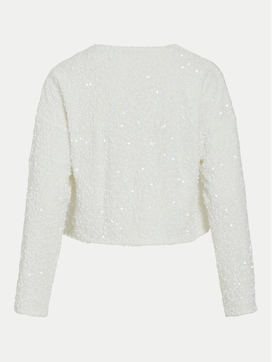 Vila Vila Blusa Aria 14103735 Bianco Regular Fit