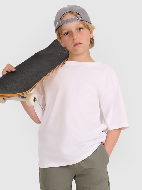 4F 4F T-Shirt URBAN COMMUTER Biały Oversize