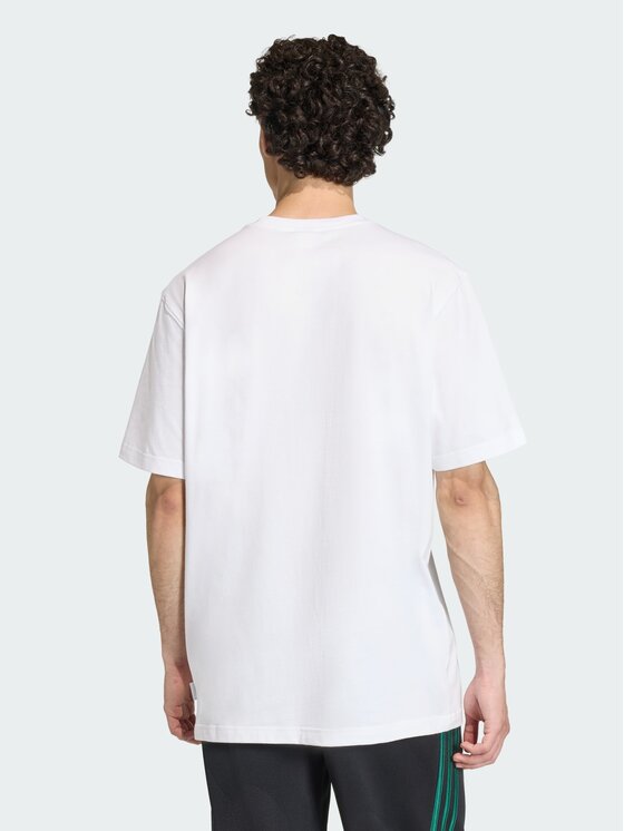 adidas adidas T-Shirt FRANCHISE TEE Biały Loose Fit