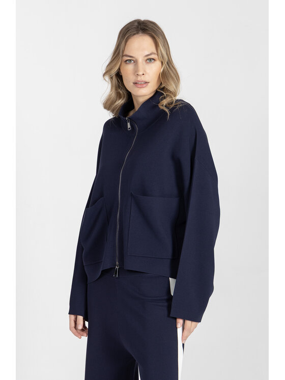 Deni Cler Milano Deni Cler Milano Bluza T-DC-W002-F2-20-58-1 Granatowy Oversize