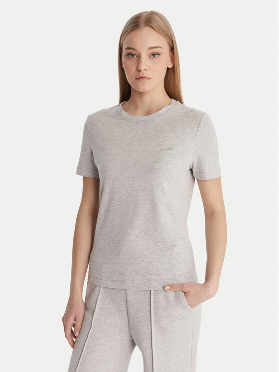 Guess Tricou V6RI07 J1314 Gri Regular Fit