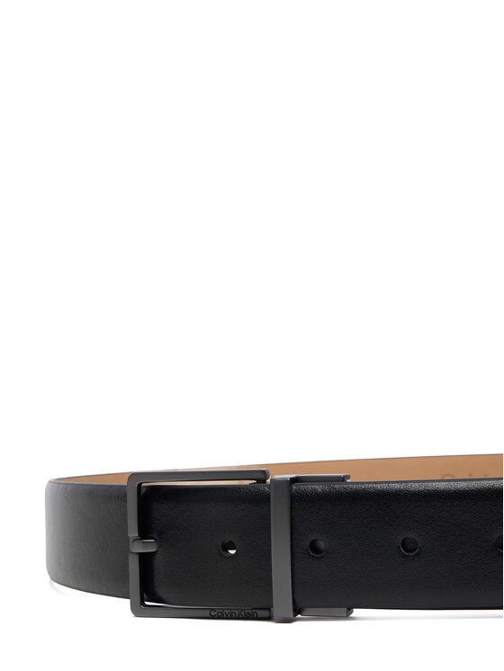 Calvin Klein Calvin Klein Pasek Square Buckle Smooth Adj LV04D7147G Czarny