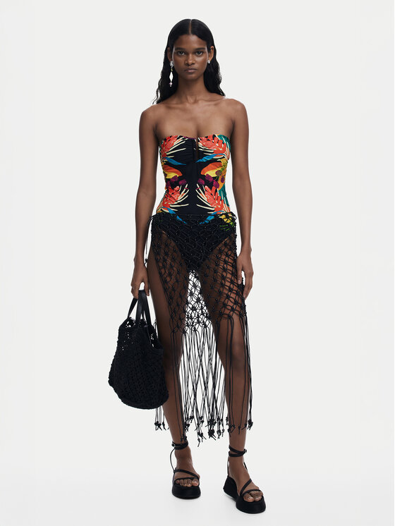 Desigual Desigual Jednodílné plavky Bahamas 25SWMK09 Černá