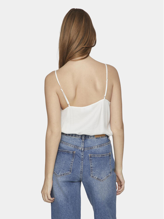 Vila Vila Top Cava 14084535 Alb Regular Fit
