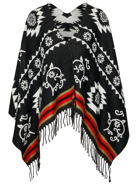 Desigual Desigual Pončo Freedom 20WAIA01 Černá Regular Fit