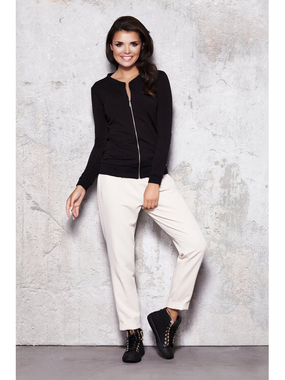 Infinite You Infinite You Kardigan M014 Czarny Basic Fit