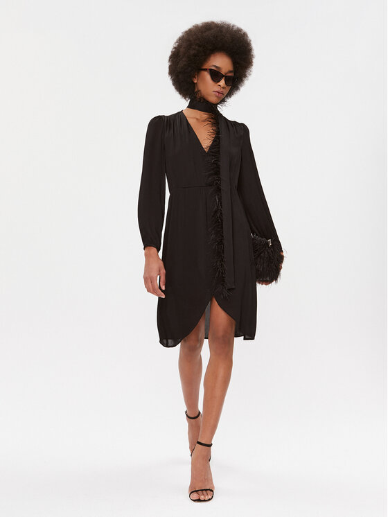 TWINSET TWINSET Rochie cocktail 232TP2350 Negru Regular Fit