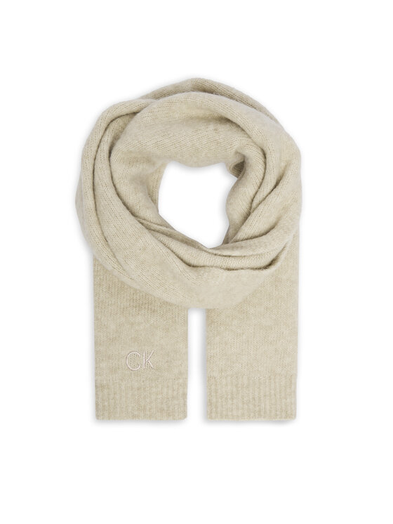 Calvin Klein Calvin Klein Šalikas Embroidery Airy K60K612610 Smėlio
