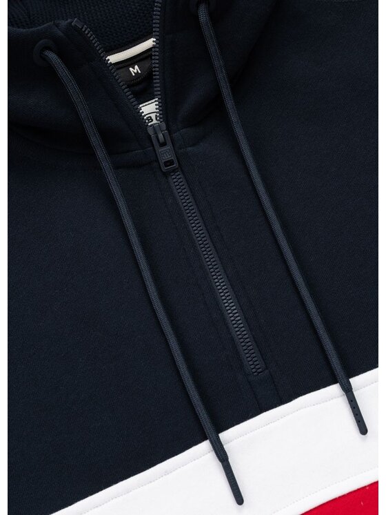PITBULL PITBULL Bluza GIBSON Granatowy Regular Fit